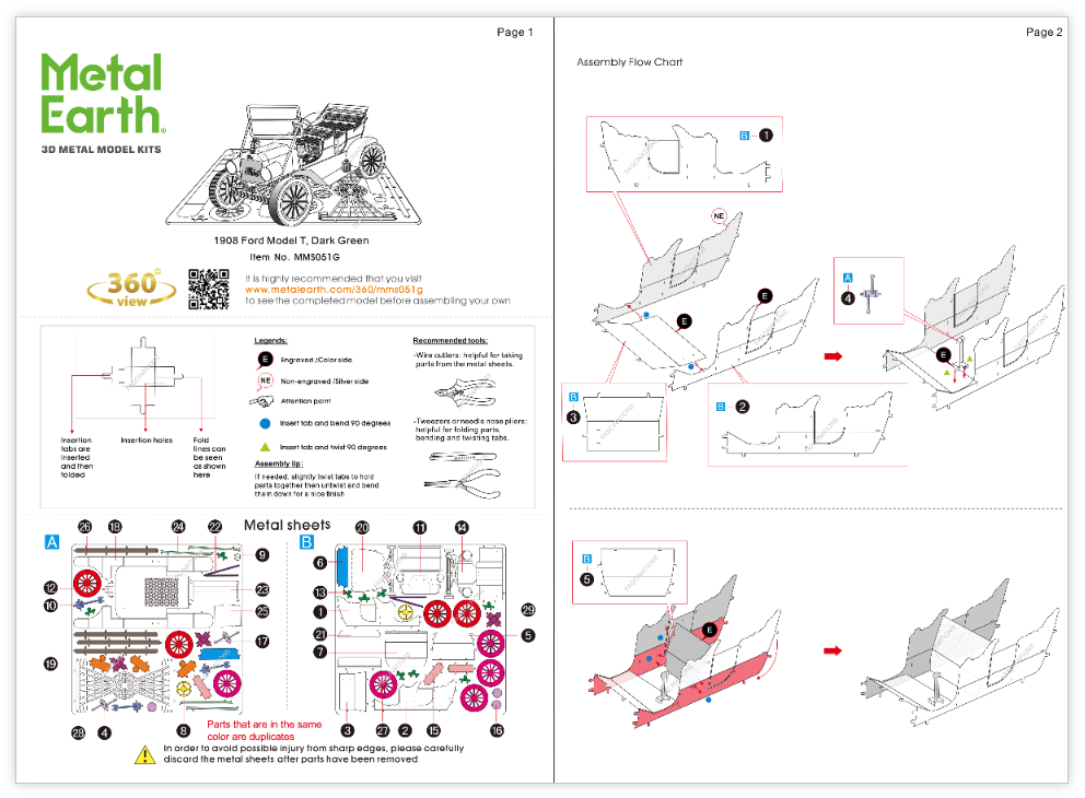 Byggesett metall for voksne: Ford Model T 1908