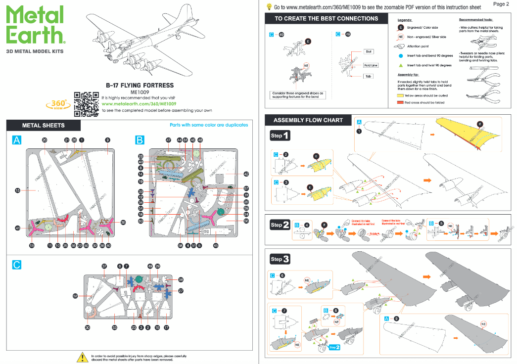 Byggesett metall for voksne: B-17 Flying Fortress bombefly