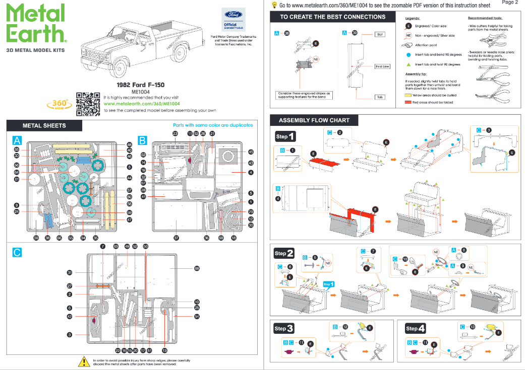 Byggesett metall for voksne: Ford 1982 F-150 Truck