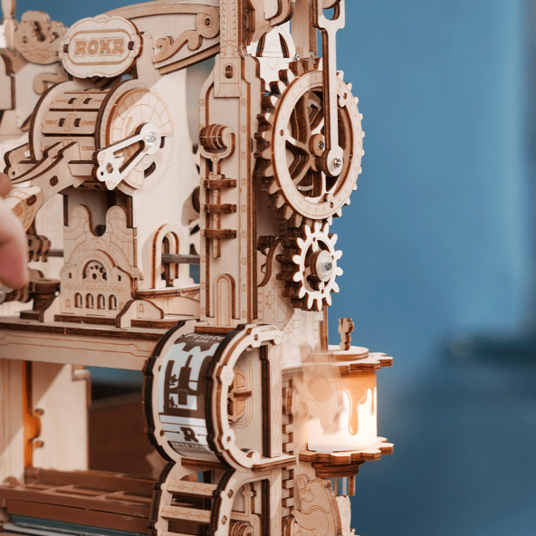 Robotime trebyggesett for voksne: Klassisk trykkpresse