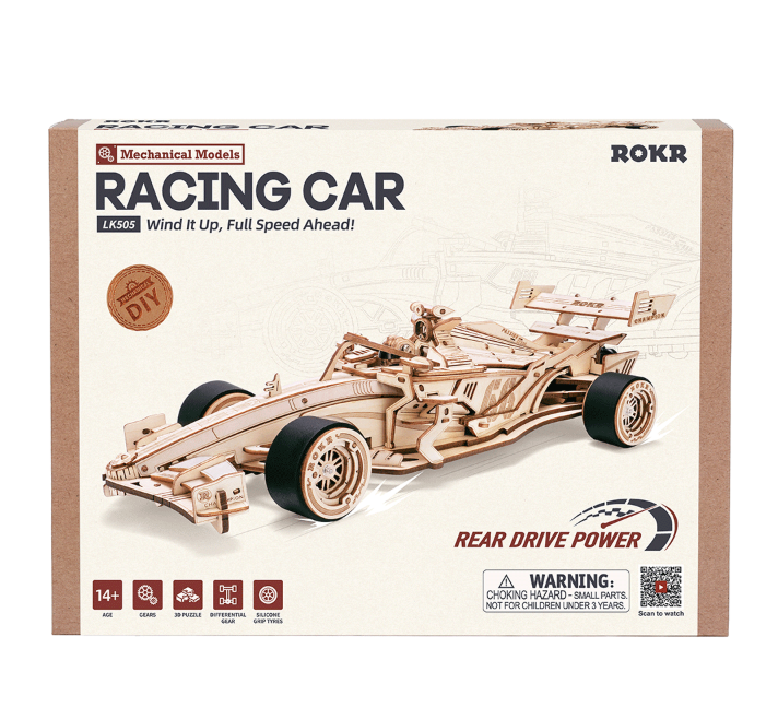 Robotime trebyggesett for voksne: Formel 1 racerbil