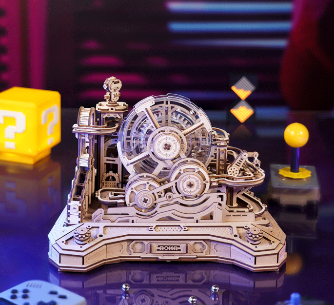 Robotime trebyggesett for voksne: Gear Ball Challenge