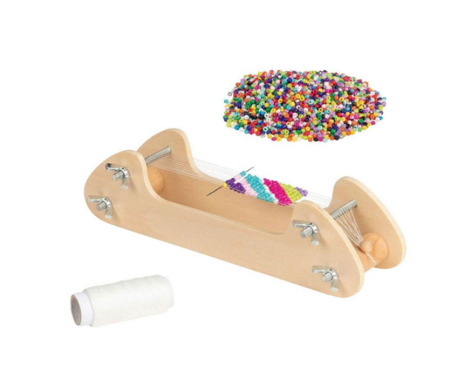 Perlevevramme med perler