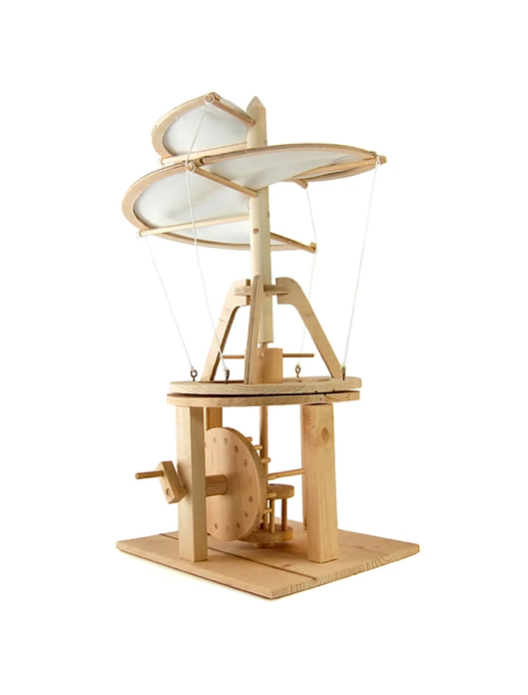 Byggesett av tre: Leonardo Da Vinci - Helikopter