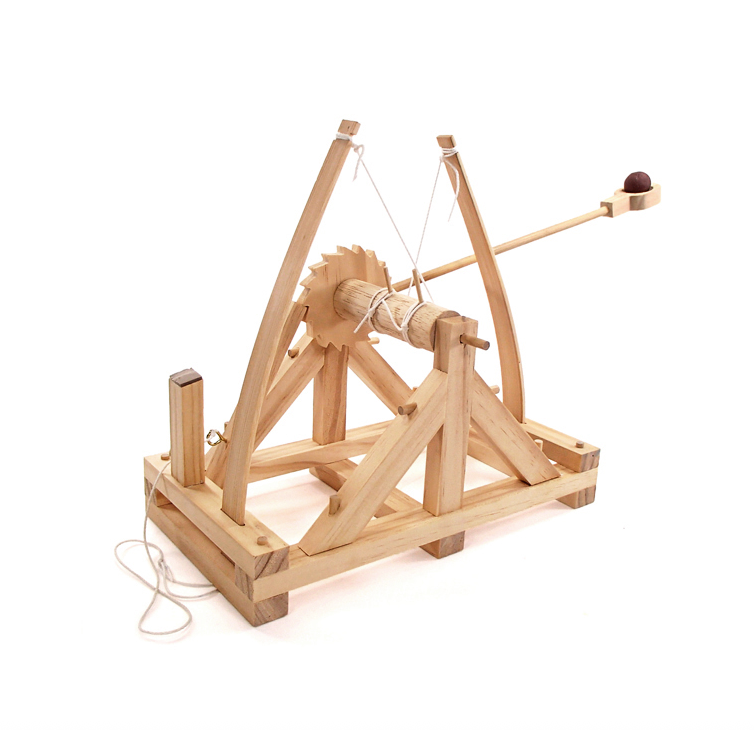 Byggesett av tre: Leonardo Da Vinci - Katapult
