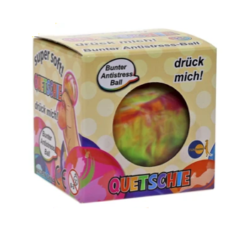 Stressball med marmoreffekt