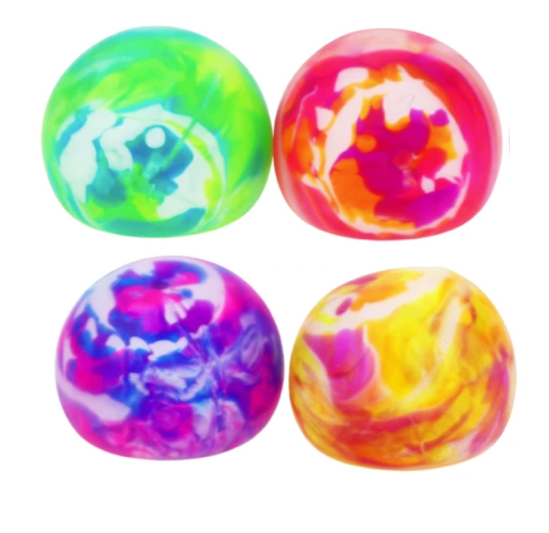 Stressball med marmoreffekt