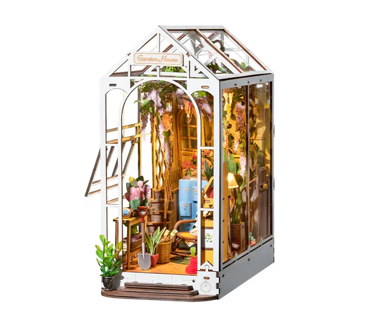 Rolife Hobbysett Book Nook Hagestue