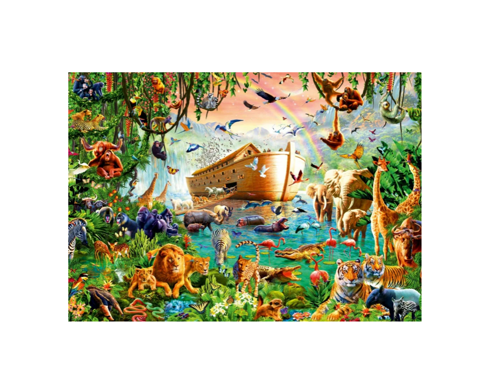 Bluebird Puzzle 'Two By Two At Noah’s Ark' – 1000 Teile, 68x48,3 Cm, Biblische Szene Für Erwachsene