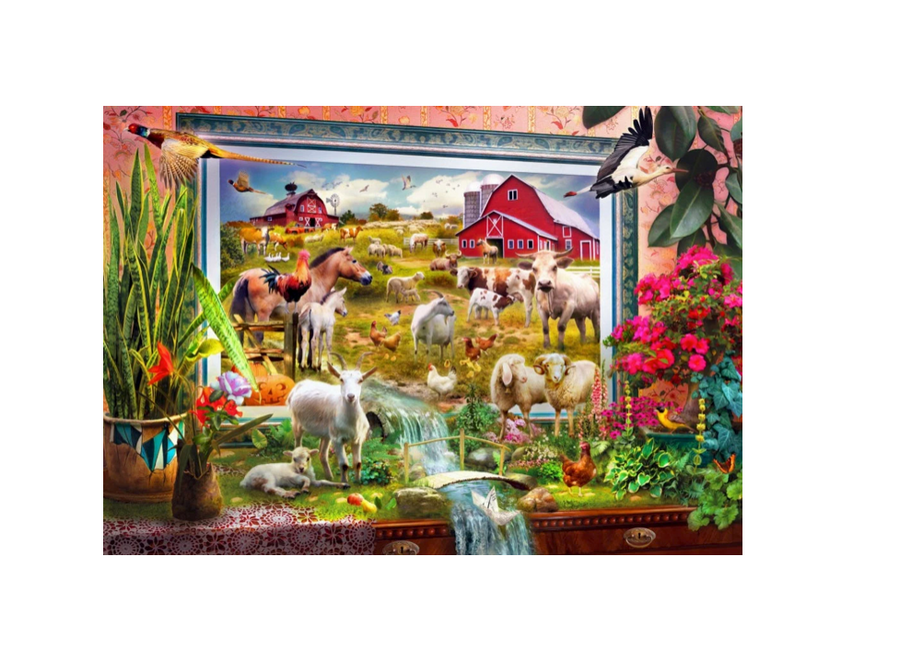 Bluebird puslespill: Magic Farm Painting 1000 brikker