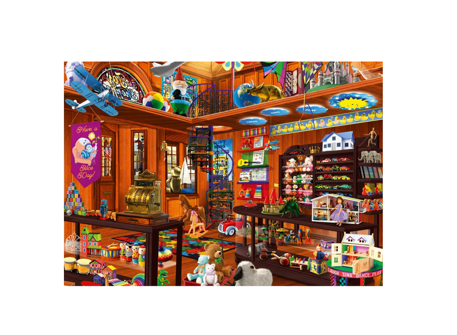 Bluebird puslespill: Retro Toy Shop 1000 brikker