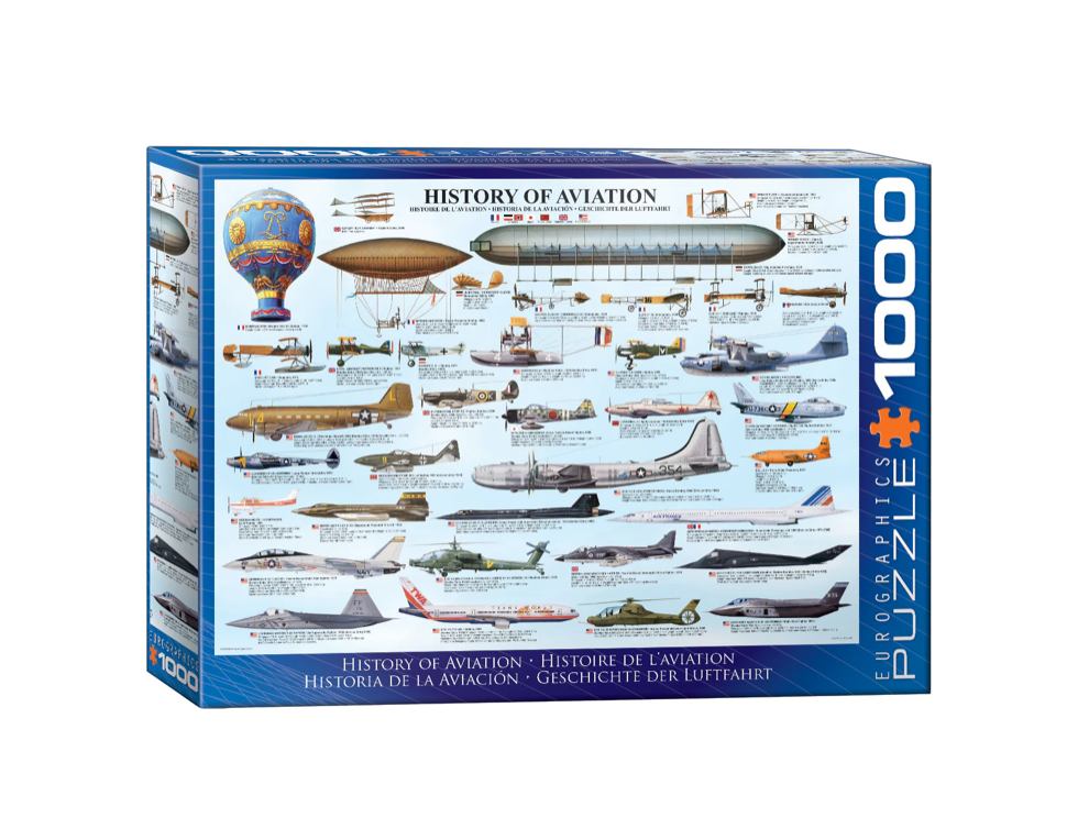 Eurographics puslespill: Luftfartens historie 1000 brikker