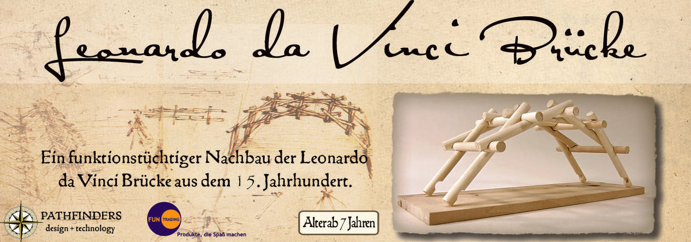 Byggesett av tre: Leonardo Da Vinci - Bro
