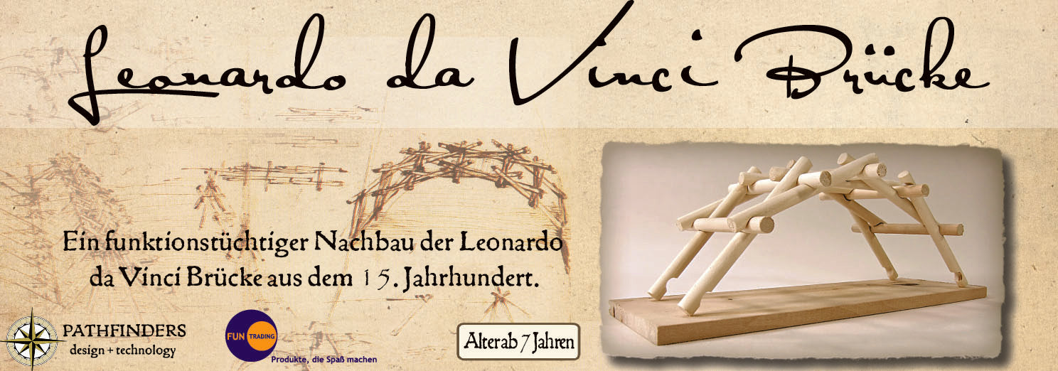 Byggesett av tre: Leonardo Da Vinci - Bro