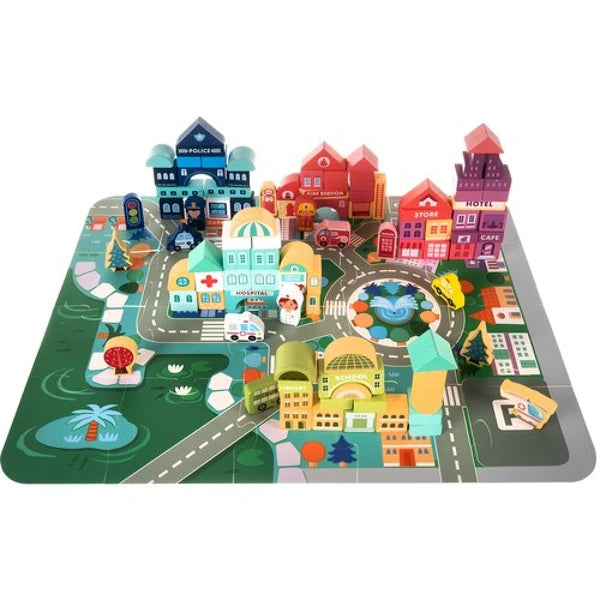 Byggeklosser Bygg en by