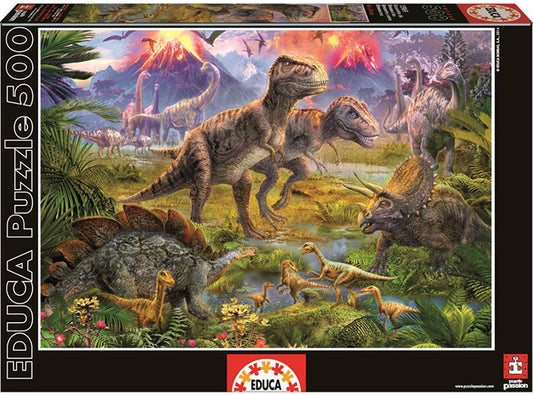 Educa puslespill: Dinosaurer 500 brikker