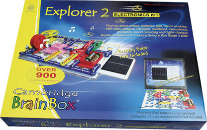 BrainBox Explorer 2 stort elektronikksett for barn