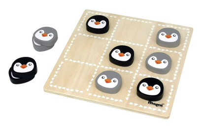 To-i-ett spill Ludo og Tre på rad Pingviner