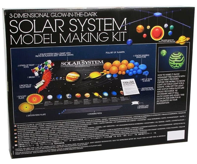 4M byggesett for barn: Modell av solsystemet - selvlysende