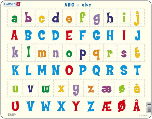 Puslespill barn: ABC - abc