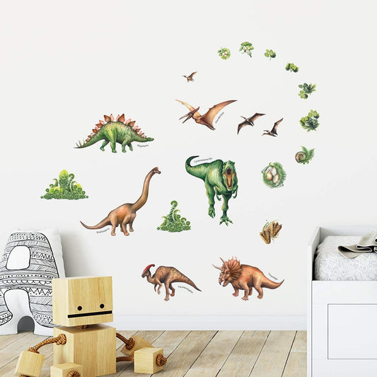 Wallstickers barnerom Dinosaurer