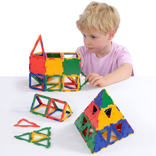 Polydron geometrisk byggesett for barn: Midi-Tub