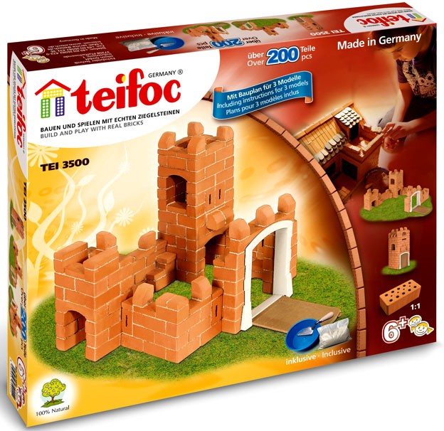 Teifoc byggesett for barn: Slott TEI3500
