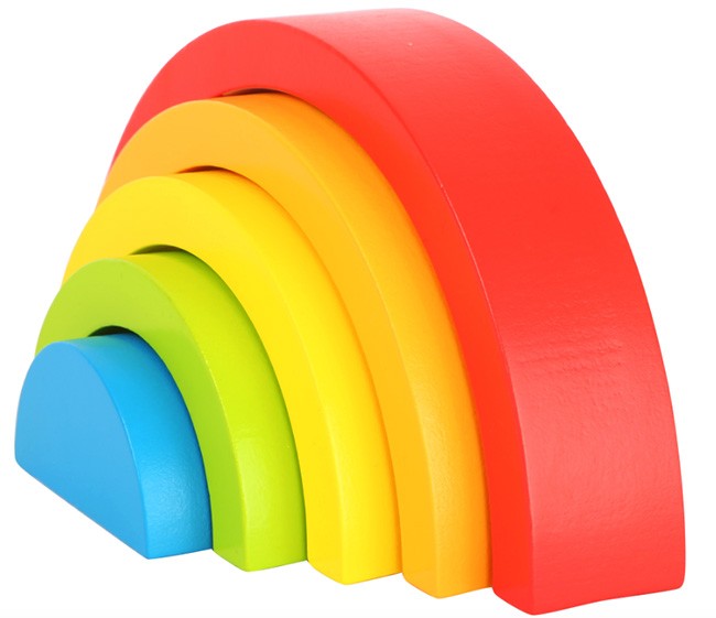 Buede byggeklosser Regnbue