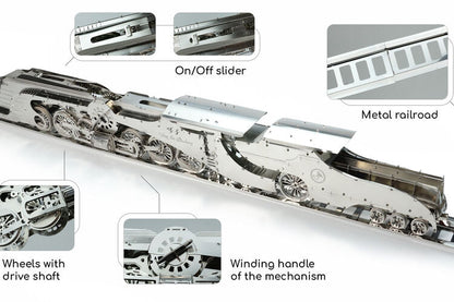 Time for machine byggesett metall voksne: Dazzling Steamliner damptog