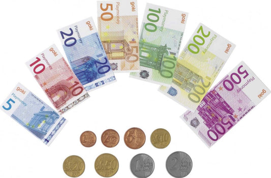 Lekepenger - 84 sedler og 32 mynter Euro
