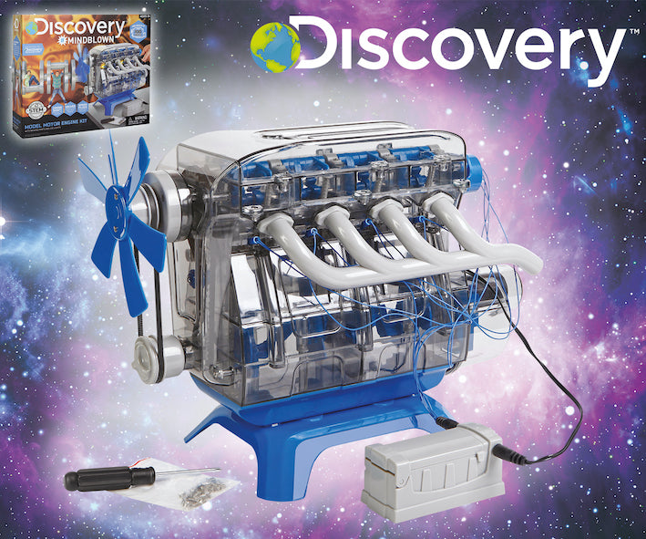 Discovery byggesett for barn: 4-sylindret motor
