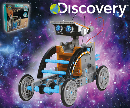 Discovery byggesett barn: Solcelledrevne roboter - 12 modeller