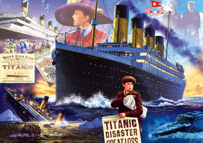 Bluebird puslespill: Titanic 1000 brikker