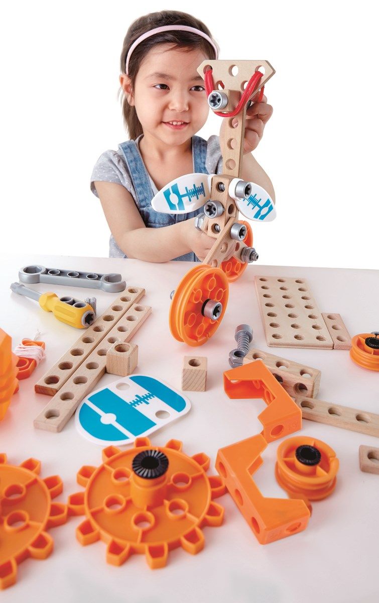 Hape Deluxe bygg og eksperimentér for barn