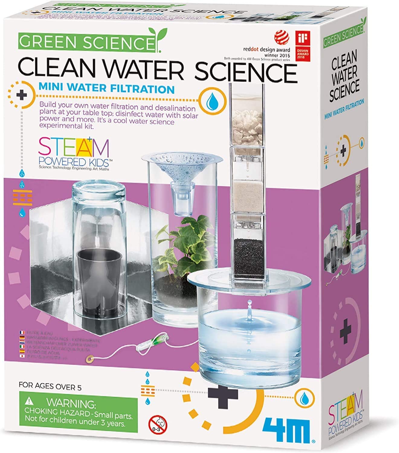 4M byggesett for barn: Vannrensing - Clean Water Science
