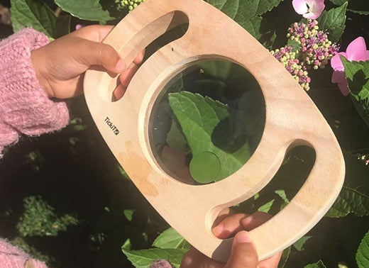 Lettholdt, stort forstørrelsesglass for barn og eldre