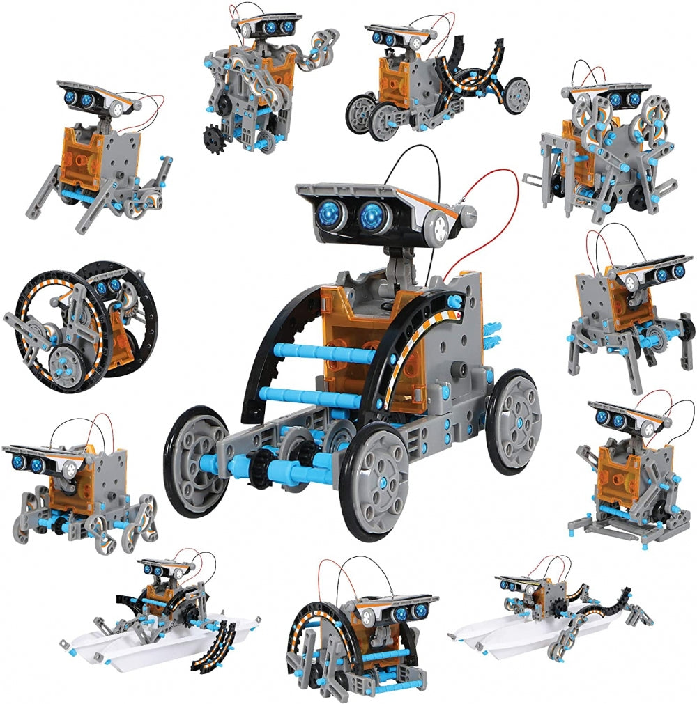 Discovery byggesett barn: Solcelledrevne roboter - 12 modeller