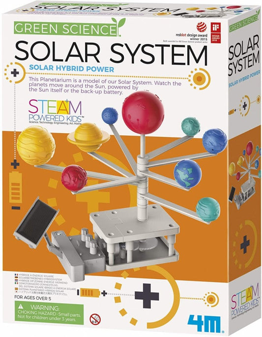 4M byggesett for barn: Motorisert solsystem