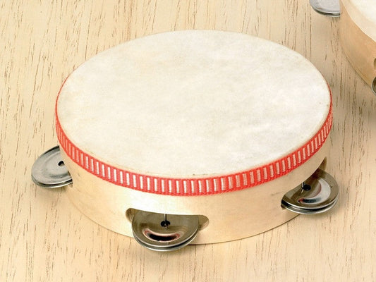 Tamburin med 4 cymbaler